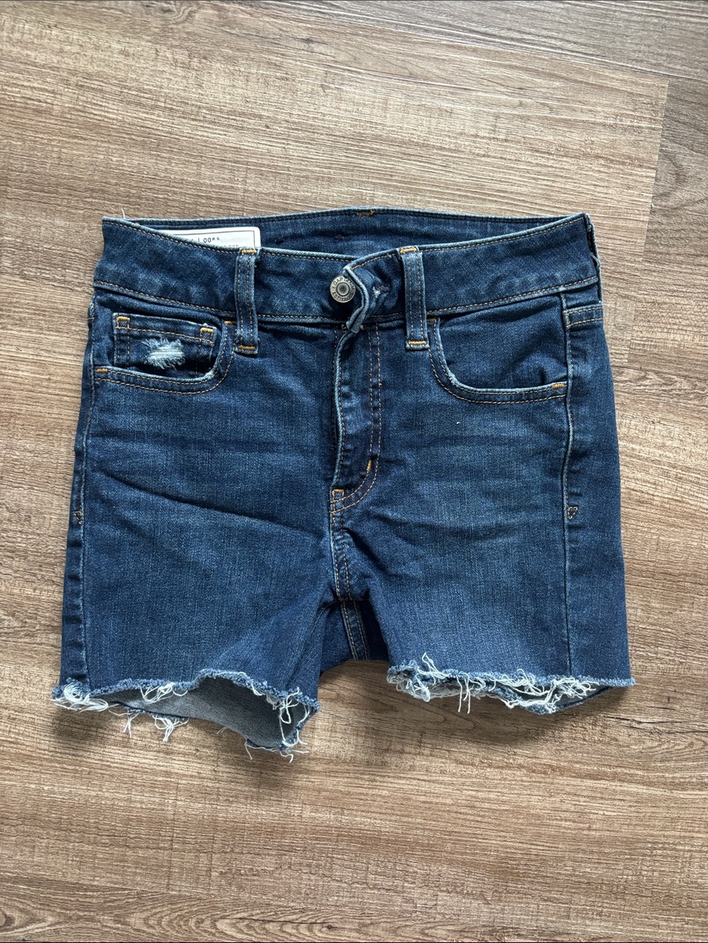 GAP Dark Blue Distressed Denim Cutoff Shorts
